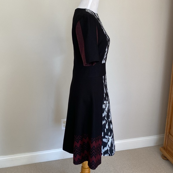 STUNNING Julien Paris Patchwork A-Line Dress Size 2 - Picture 6 of 11